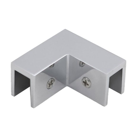 Homena Bathroom Glass Door Clamp Fixed Panel Clamp For 8-12 Mm Tempered Glass Shower Door Clip Holder Bracket T-shaped Flange Pull Rod
