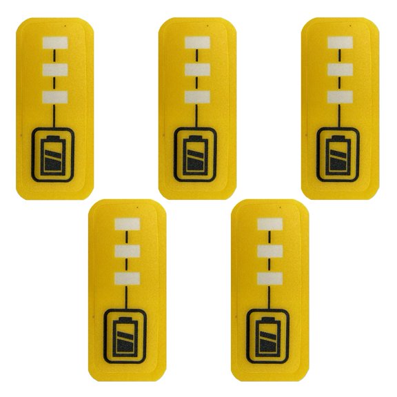 Homena Battery LED Sticker Enhanced DCB200 Battery LED Key Sticker Labels for De Walt 18V Lithium Batteries Easy Fit and Long Lasting