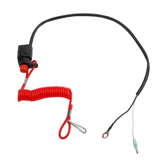 Homena Black And Red Kill Switch Boat Outboard Engine Motor Kill Switch Lanyard