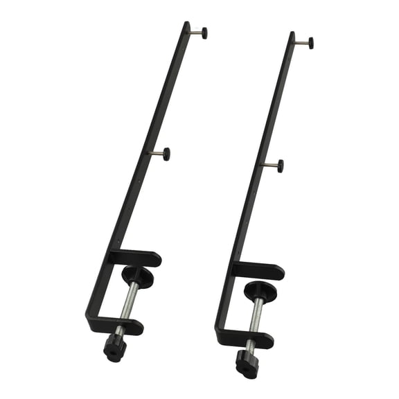 Homena Black Extended Desk Clamp Desk Clamp For Pegboard Use Tool Long Lasting Metal Construction Supports Heavier Items
