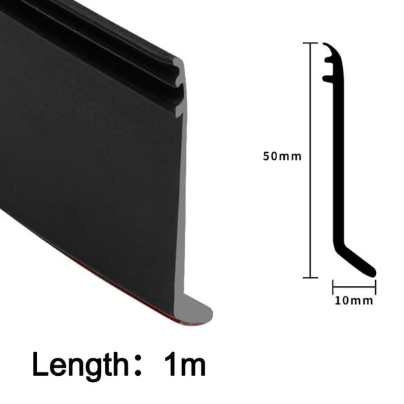 Homena Black For Door Window Weather Barrier Deflector Seal with Waterproof Protection