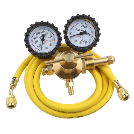 Homena Brass Nitrogen Regulator Built-in Pressure Gauge Inlet Pressure Range 1-200 Bar