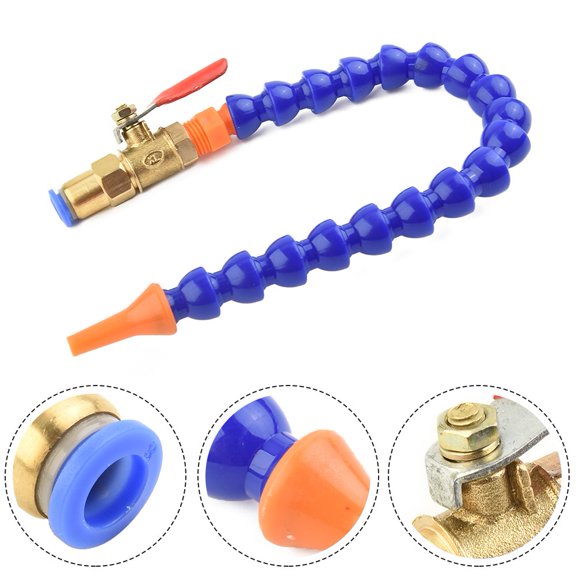 Homena CNC Coolant Pipe Pipe 1 * Flexible Hose Oil Round Nozzle 300mm Length Non-conductivity Plastic Metal For Lathe