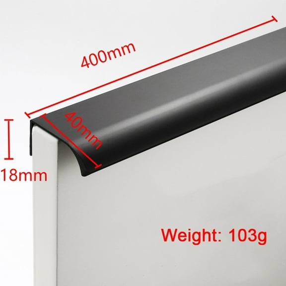 Homena Cabinet Door Invisible Handle Kitchen Cupboard Drawer Concealed Finger Edge Pull 80 120 150 200 300 400 Mm Furniture Hardware