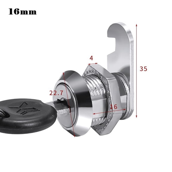 Homena Cabinet Lock Cold Rolled Steel For Desk Drawers Glass Doors Mailbox Lockers