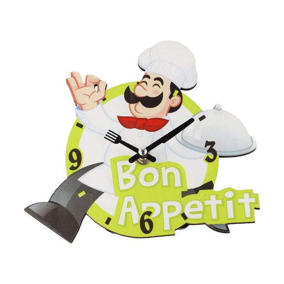 Homena Chef Design Silent Table Clock: Fashionable Desktop Decoration with Bracket
