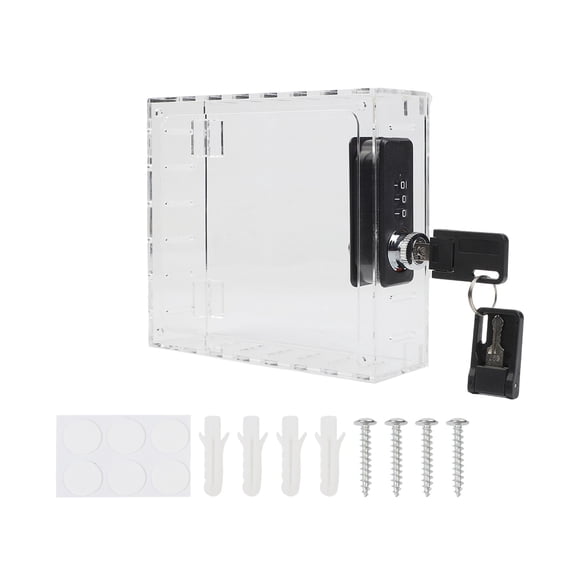 Homena Clear Thermostat Lock Box with Key - Secure Your HVAC Controls Easily!