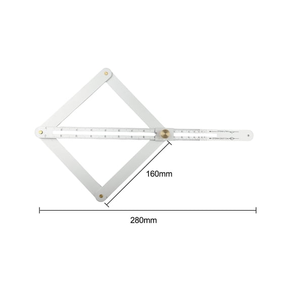 Homena Comprehensive Angle Finder Tool for Precise Measurements and Templates