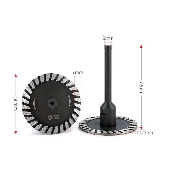 Homena Cutting Disc Emery Circular Saw Blade With Mandrel 6mm Shank For Wood Metal