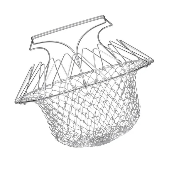 Homena Deep Fry Basket Stainless Steel for Multi-Function Flexible Chef Cooking Strainer