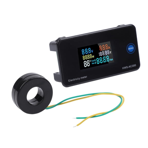 Homena Digital Power Monitor Voltage Current Meter for AC Energy Monitoring with Timer