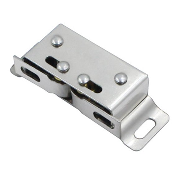 Homena Double Roller Catch Stainless Steel Catch Stopper Cabinet Catch Steel Hardware Magnetic Keep Light Doors Securely Shut