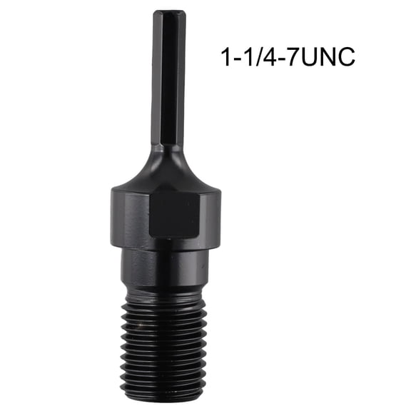 Homena Drill Bit Conversion 1-1 4-7UNC Thread Adapter For Home Improvement Black Electric Drill Adapter For Electric Drill