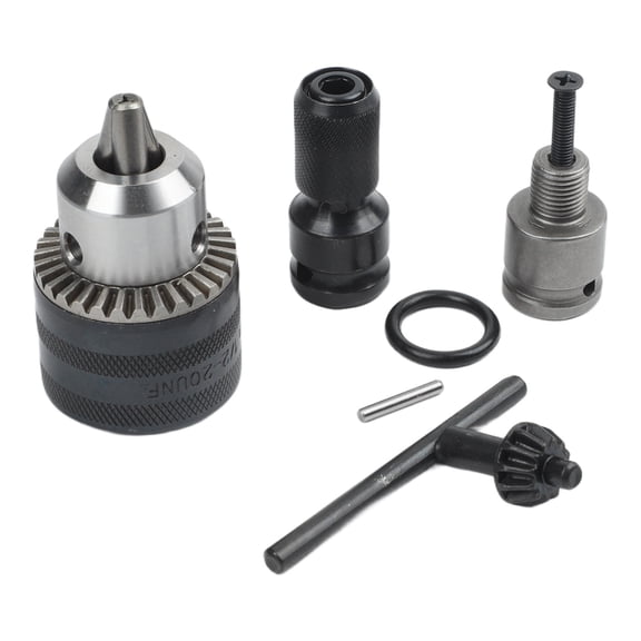 Homena Drill Chuck Adapter 1/2-20UNF Mount Impacts Driver Bits Chuck Conversion 1/4" Hex Shank Power Tool Accessories