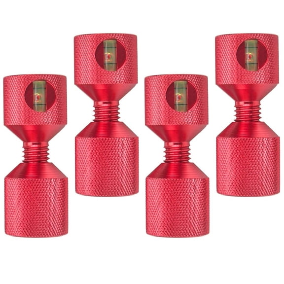 Homena Dual-Hole Flange Alignment Pins with Built-in Level - 4 Pcs Aluminum