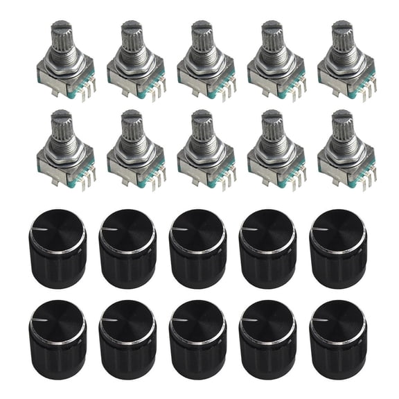 Homena EC11 Rotary Encoder Set of 10 360 Degree Code Switch for Industrial Use