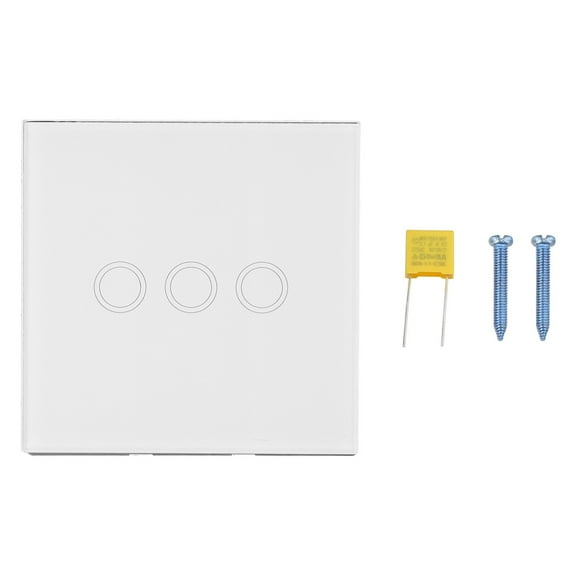 Homena Easy Install 3 Gang Touch Dimmer Switch Compatible with For LED Lighting