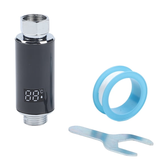 Homena Easy Install LED Thermostat Shower Head with Real Time Temperature Display
