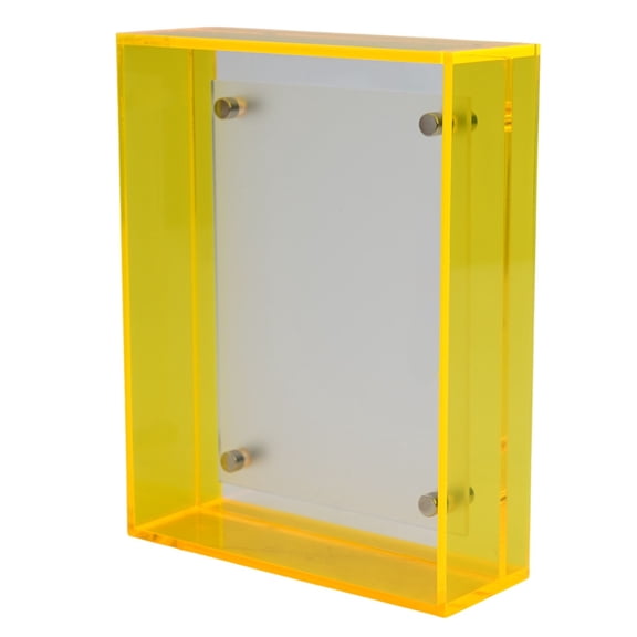 Homena Easy To Assemble Acrylic Picture Frame DIY Frame Clear Acrylic Material Elegant Design Frameless Picture Holder