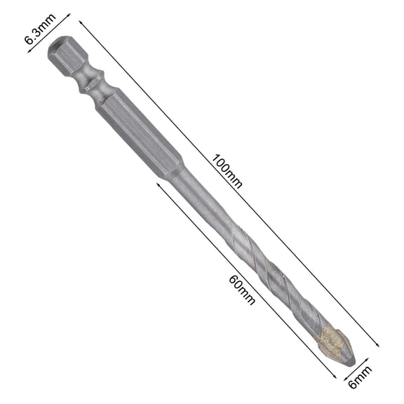 Homena Eccentric Drill Bit 1 Quarter Inch Hex Shank for Tile Wood Glass and Plastic