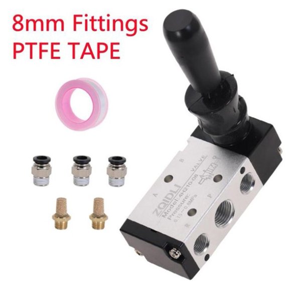 Homena Efficient 5/2 Way Manual Lever Actuator Pneumatic Control Valve (4H210 08)
