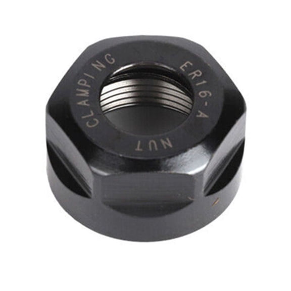 Homena Efficient and Hardened For ER16A Clamping Nut for Extension Rods Black Color