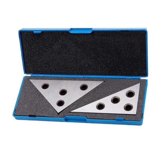 Homena Essential Precision Tool Solid Angle Plates Angle Block Gauge Set 2 Pcs