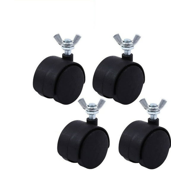 Homena For Electric Heater Wheels Replacement Casters 4PCS for Oil Heater 15 Inch Diameter with 8mm Thread Plastic PU