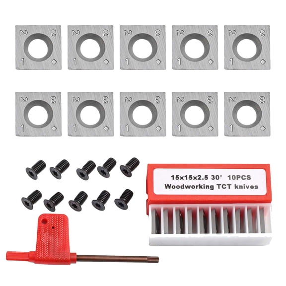Homena For Hand Tools Square Carbide Inserts Carbide Cutting Tool 15mm Length Inserts