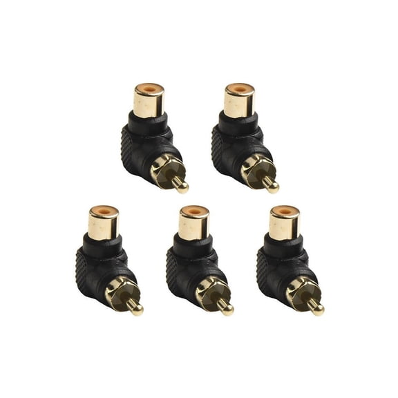 Homena For RCA Connector Set of Five with Angled Design for Easy Accessibility