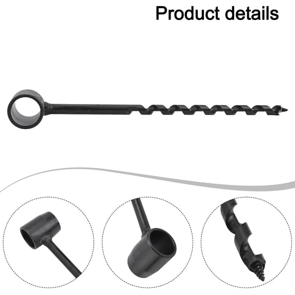 Homena Four-Blade Woodworking Auger Extended Hand Drill For Outdoor Activities