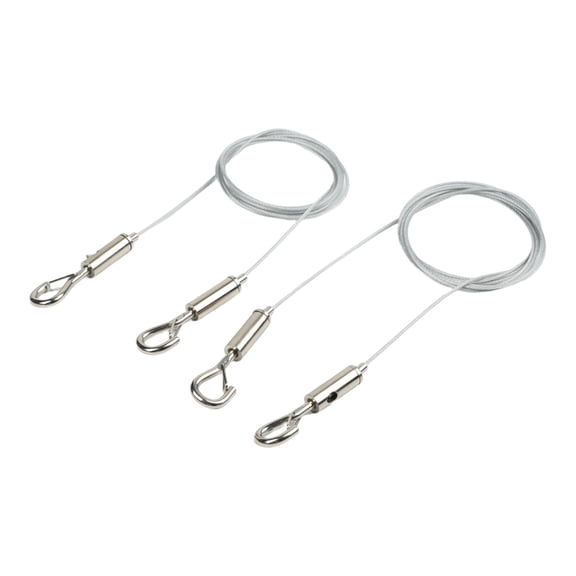 Homena Galvanized Steel Wire Rope Hooks Adjustable for Hanging Baskets and Lamps
