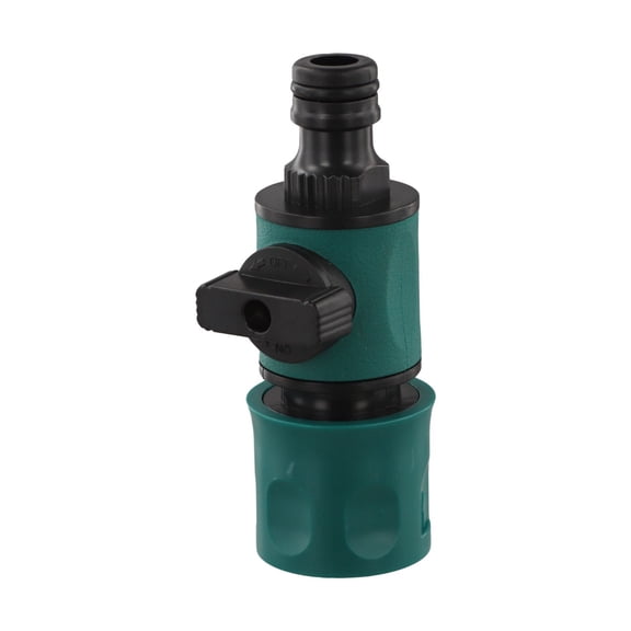 Homena Garden Hose In Line Tap Shut Off Valve ABS TPR Water Flow Control Connector for Flower Lawn Irrigation Car Wash Quick Coupling