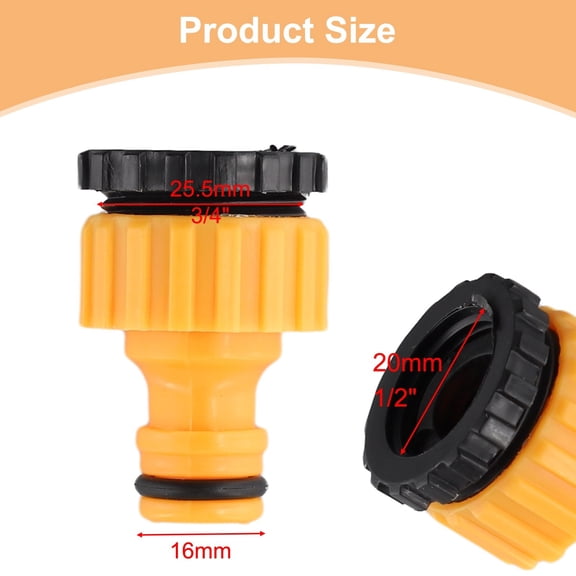 Homena Garden Hose Quick Connector 1/2 3/4 1Inch Pipe Coupler Stop Water Connector Tap Connector Hosepipe Fitting Irrigation Systems