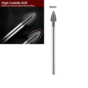 Homena Glass Drill Bit Tungsten Carbide Tipped Ceramic Tile Cutter 1/4" Hex Shank For Electric Drill Power Tool