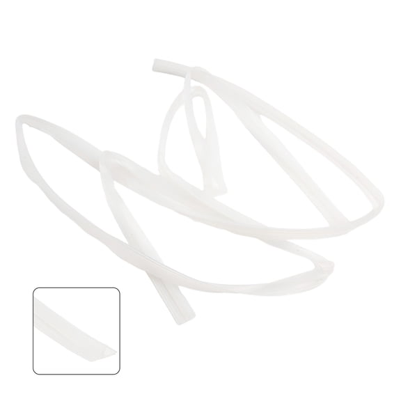 Homena H Shape Glass Door Sealing Strips Silicone Bath Shower Weather Strips Draft Stopper Office Balcony Glass Door Sealing Strip