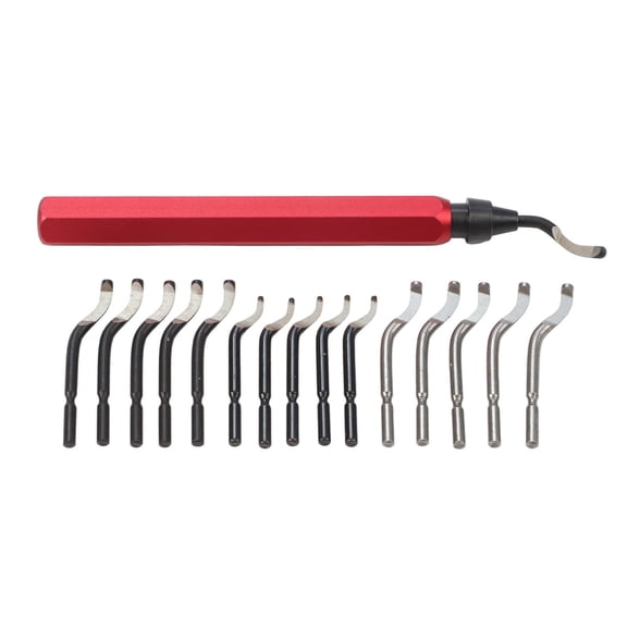 Homena Hand Deburring Tool Kit with 16 Blades for Metal and For 3D Printing Projects