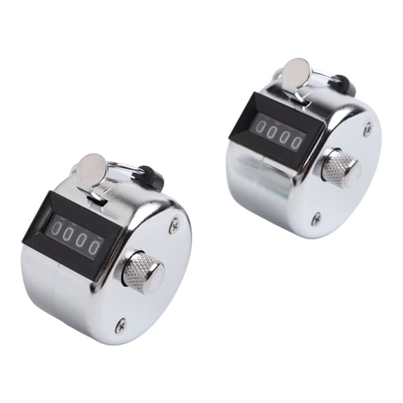 Homena Handheld manual counter 2pcs metal tally clicker for sports and attendance