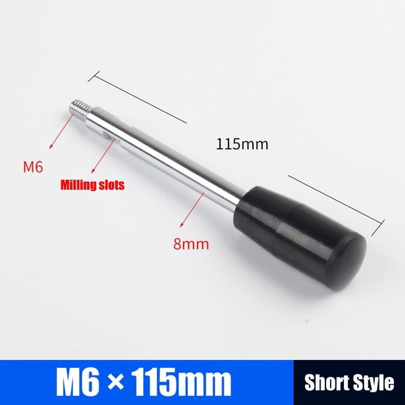 Homena Handle Bar Bench Drill Accessories Handle Milling Machine Handle Bar Press Handle M10 M8 Work Rod Machine Tool Work Handle