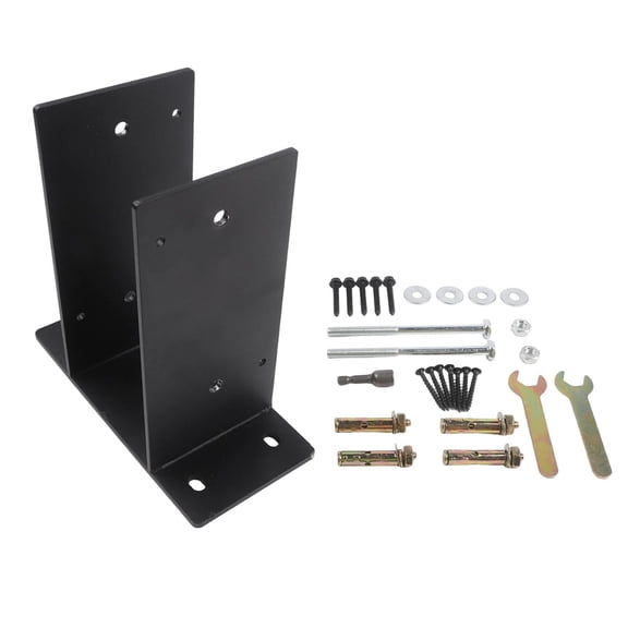 Homena Heavy Duty Steel Post Base 4''x4'' Concrete Post Bracket for Deck Railings