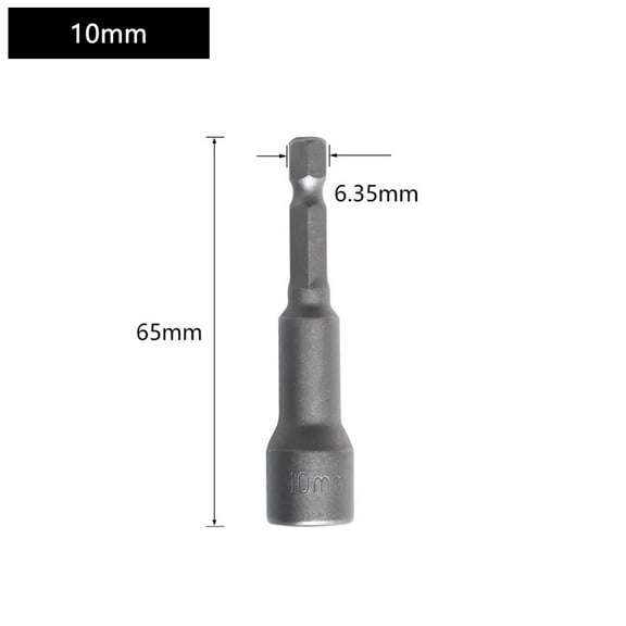 Homena Hex Socket Sleeve Nozzles Wind Batch Sleeve Magnetic Nut Driver Drill Bit Socket Wrench Extension Sleeve Repairing Tool