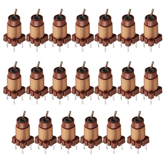 Homena High-Frequency Inductor Adjustable Inductor Inductance 0.6uH-1.7uH Plastic And Copper Material For Audio Equipment