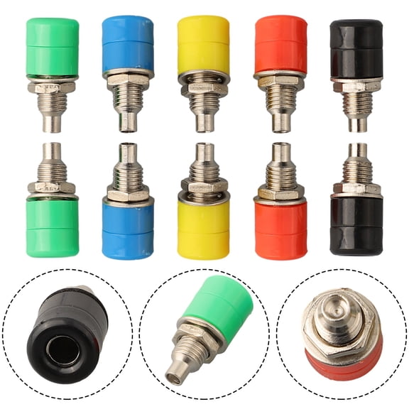 Homena High Performance 4MM Banana Socket Binding Post Electrical Connector Terminal