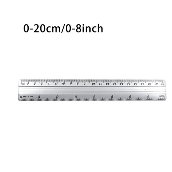 Homena High Quality 1Pc Aluminum Alloy Handle Tools Ruler Dual Scale Ruler 15cm/20cm/30cm 1Pc Aluminum Alloy Dual Scale