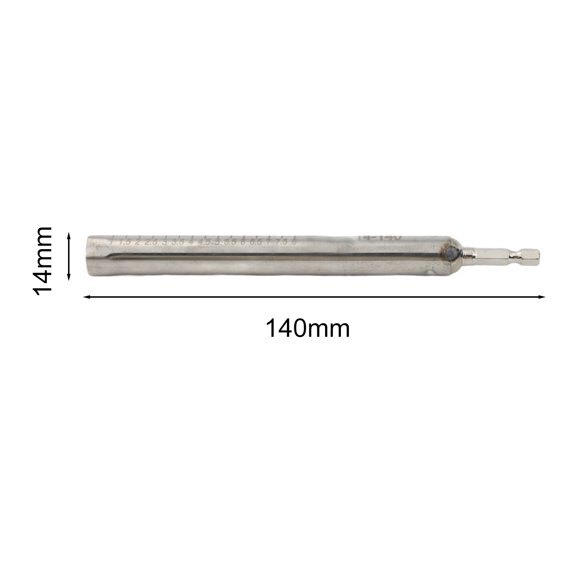 Homena Hollow Socket Driver Tool Socket Power Nut Driver Hollow Shaft Design Extended Socket Length Heavy-duty Stainless Steel