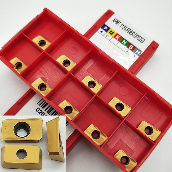 Homena Indexable Inserts Toolholder 10 Pcs Set APMPT1135 Milling Insert For Steel