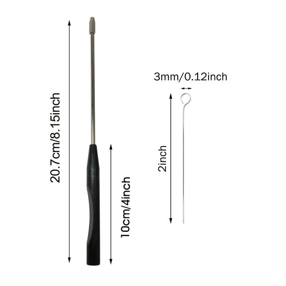 Homena Inoculation Loop and 50 Nichrome Rings for Laboratory Mycology Sample Transfer Culture Inoculation and Agar Plate Use