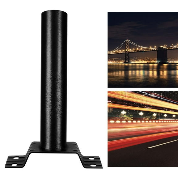 Homena Installation Light Post Pole Security Wall LED Outdoor Street Light Metal Metal Mounting Bracket Parking Lot Lights