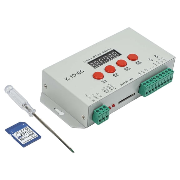Homena K-1000C LED Controller Strip Light Controller Programmable Controller LED Panel Smart ICs Including WS2812B, WS2811