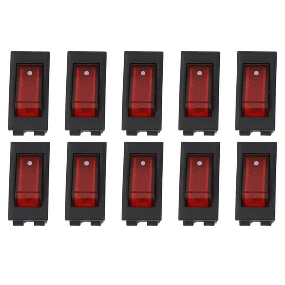 Homena KCD3 Rocker Switch 220V 10 Pack for DIY and For household Applications